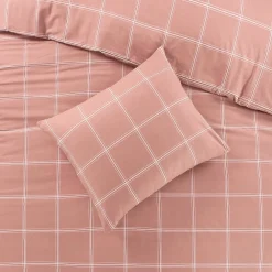 New NOUS Living Katoenen Dekbedovertrek Lits-Jumeaux Line Check (240X220 Cm)