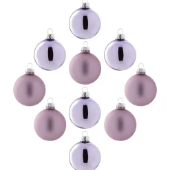 New Nova Belle Kerstbal (Set Van 10) (O6 Cm)