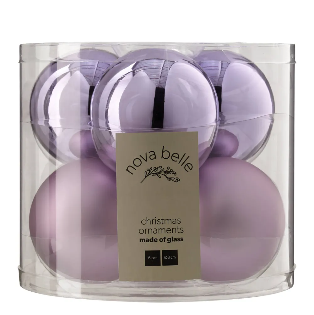 Sale Nova Belle Kerstbal (Set Van 6) (O8 Cm)