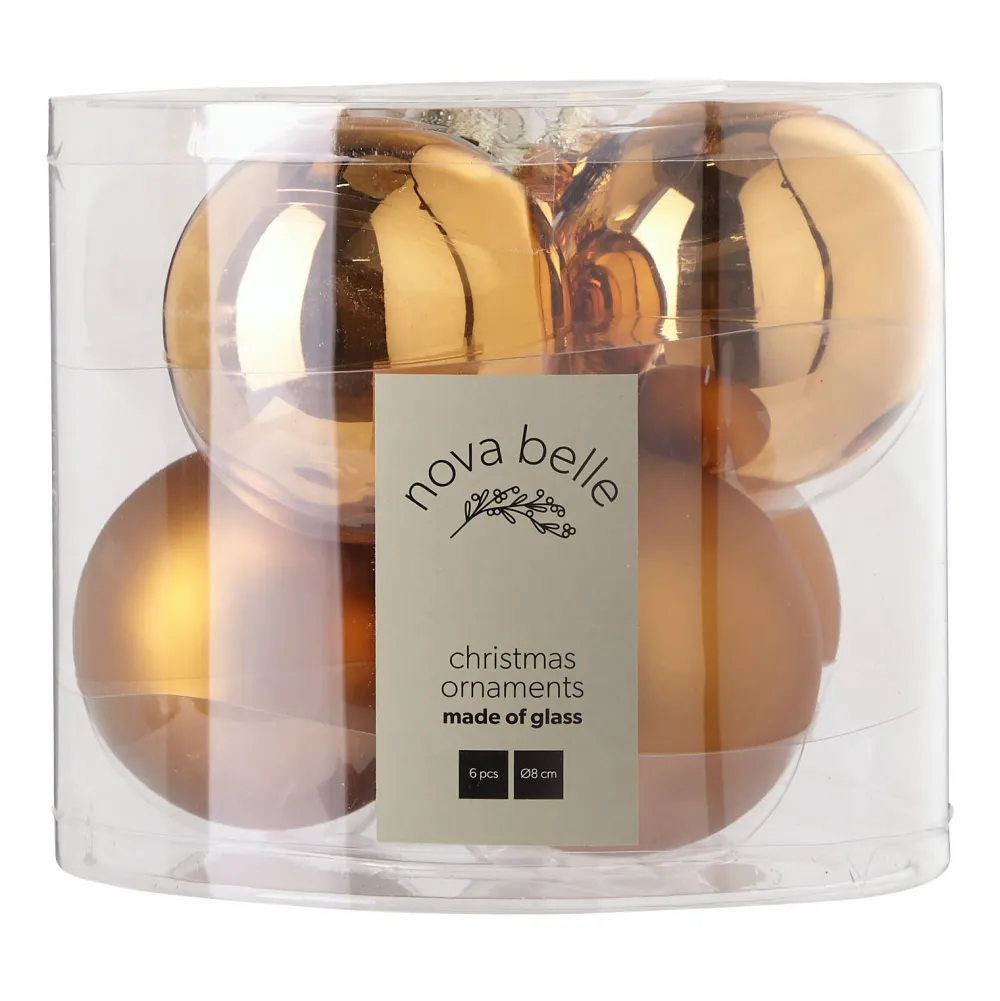 Discount Nova Belle Kerstbal (Set Van 6) (O8 Cm)