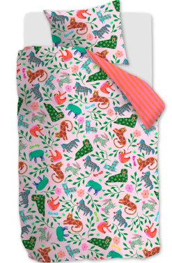 Best Oilily Katoenen Dekbedovertrek 1 Persoons Happy Zoo (140X200 Cm)
