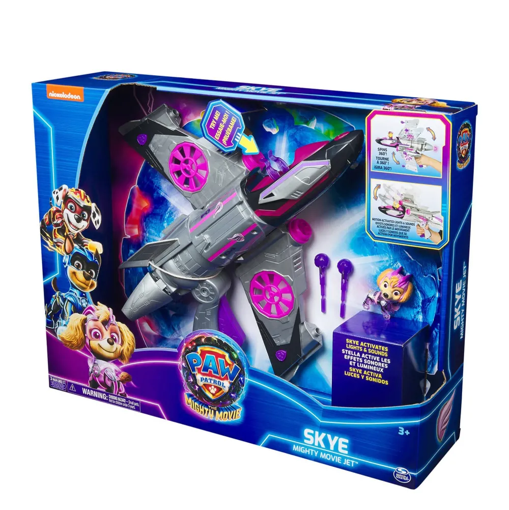 Paw Patrol The Mighty Movie Transformerende Skyes Vliegtuig Met Licht En Geluid