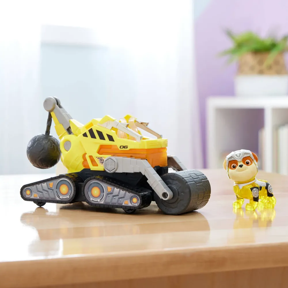 Paw Patrol The Mighty Movie Bulldozer Met Rubble Met Licht En Geluid