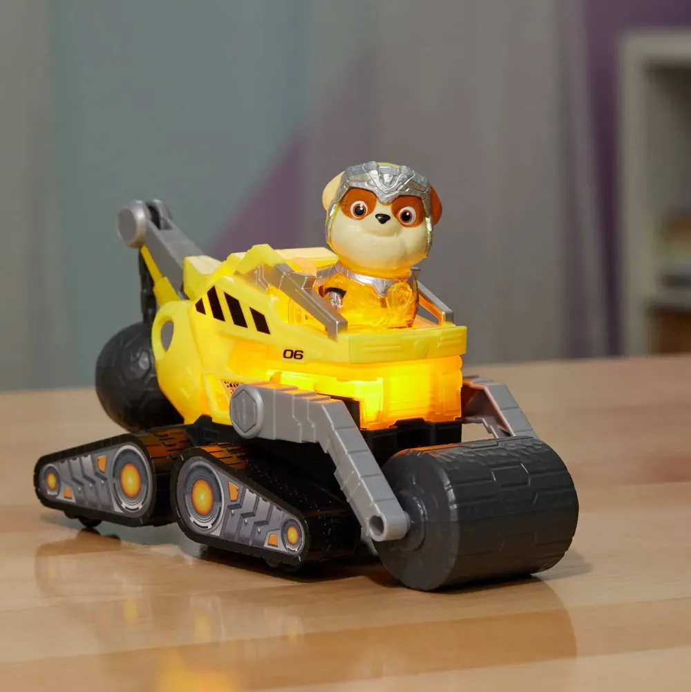 Paw Patrol The Mighty Movie Bulldozer Met Rubble Met Licht En Geluid