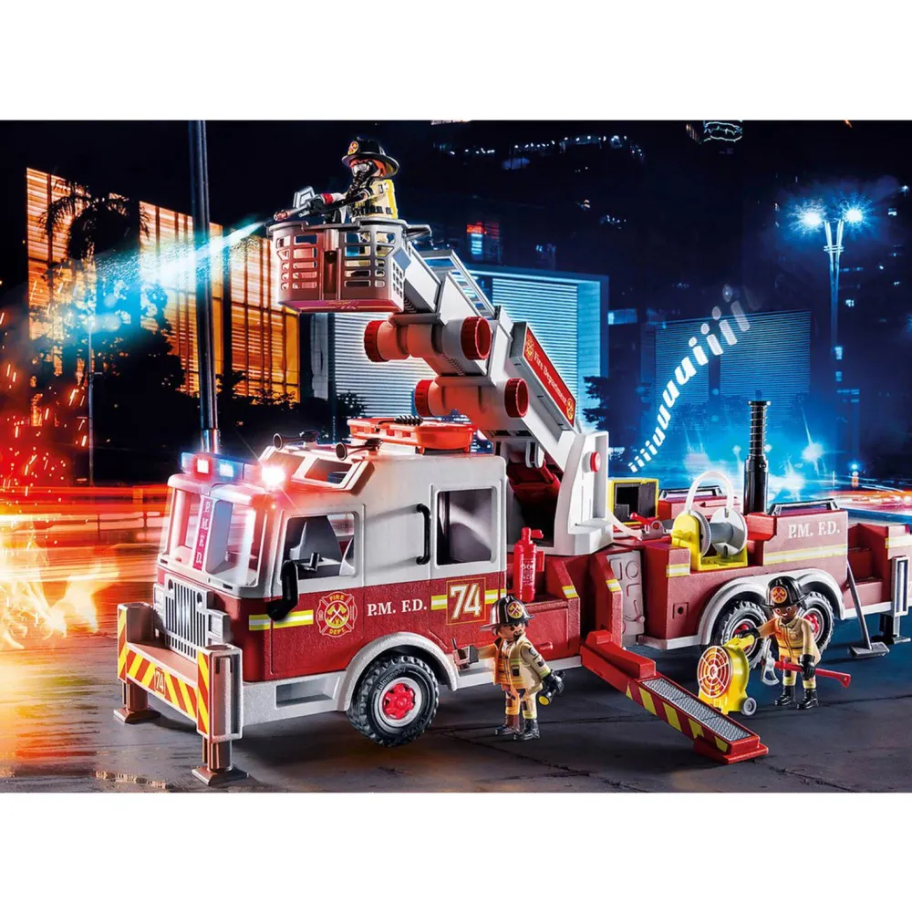 Playmobil City Action Brandweerwagen: Us Tower Ladder 70935
