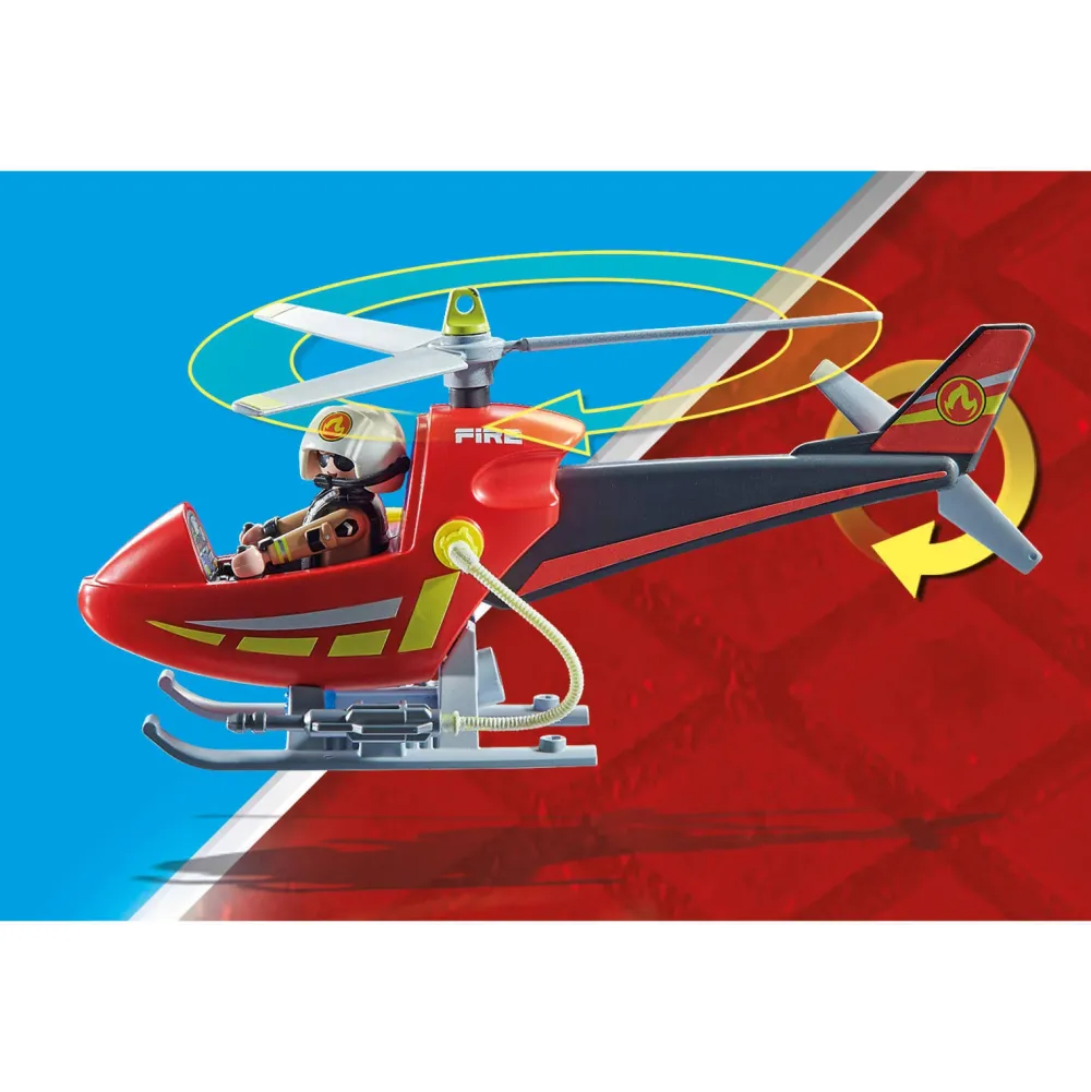 Playmobil City Action Brandbestrijding Helikopter - 71195