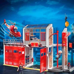 Playmobil City Action Grote Brandweerkazerne Met Helicopter