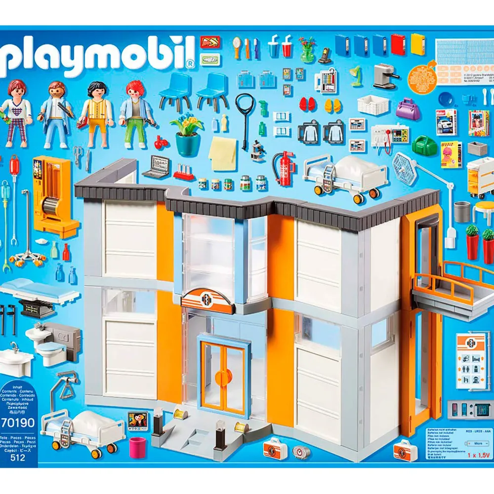 Playmobil City Life Groot Ziekenhuis Met Inrichting 70190