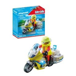 Playmobil City Life Noodmotorfiets Met Zwaailicht - 71205