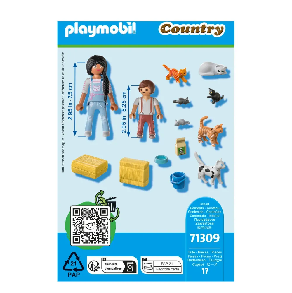 Playmobil Country Kattenfamilie - 71309