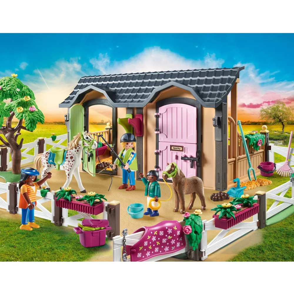 Playmobil Country Rijlessen Met Paardenboxen 70995