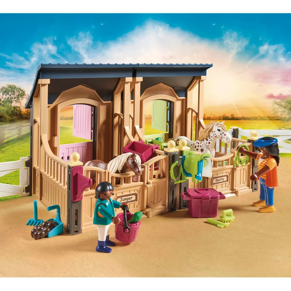 Playmobil Country Rijlessen Met Paardenboxen 70995