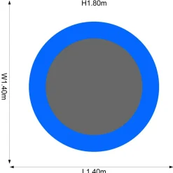 Plum Junior Trampoline Met Veiligheidsnet O140 Cm