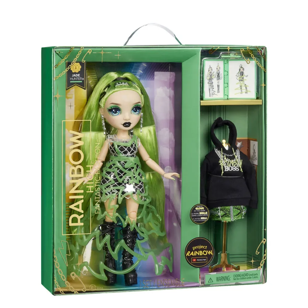 Rainbow High Fantastic Fashion Jade Hunter - Groene Pop
