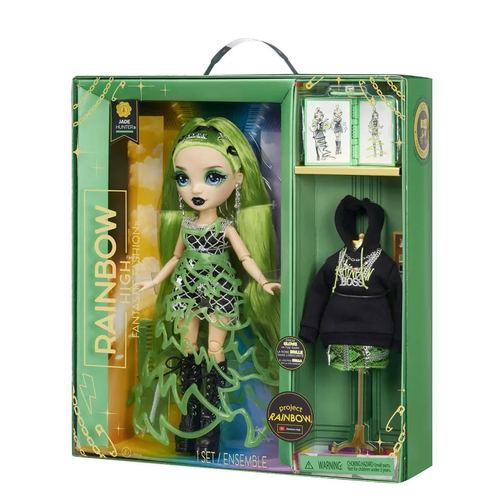 Rainbow High Fantastic Fashion Jade Hunter - Groene Pop