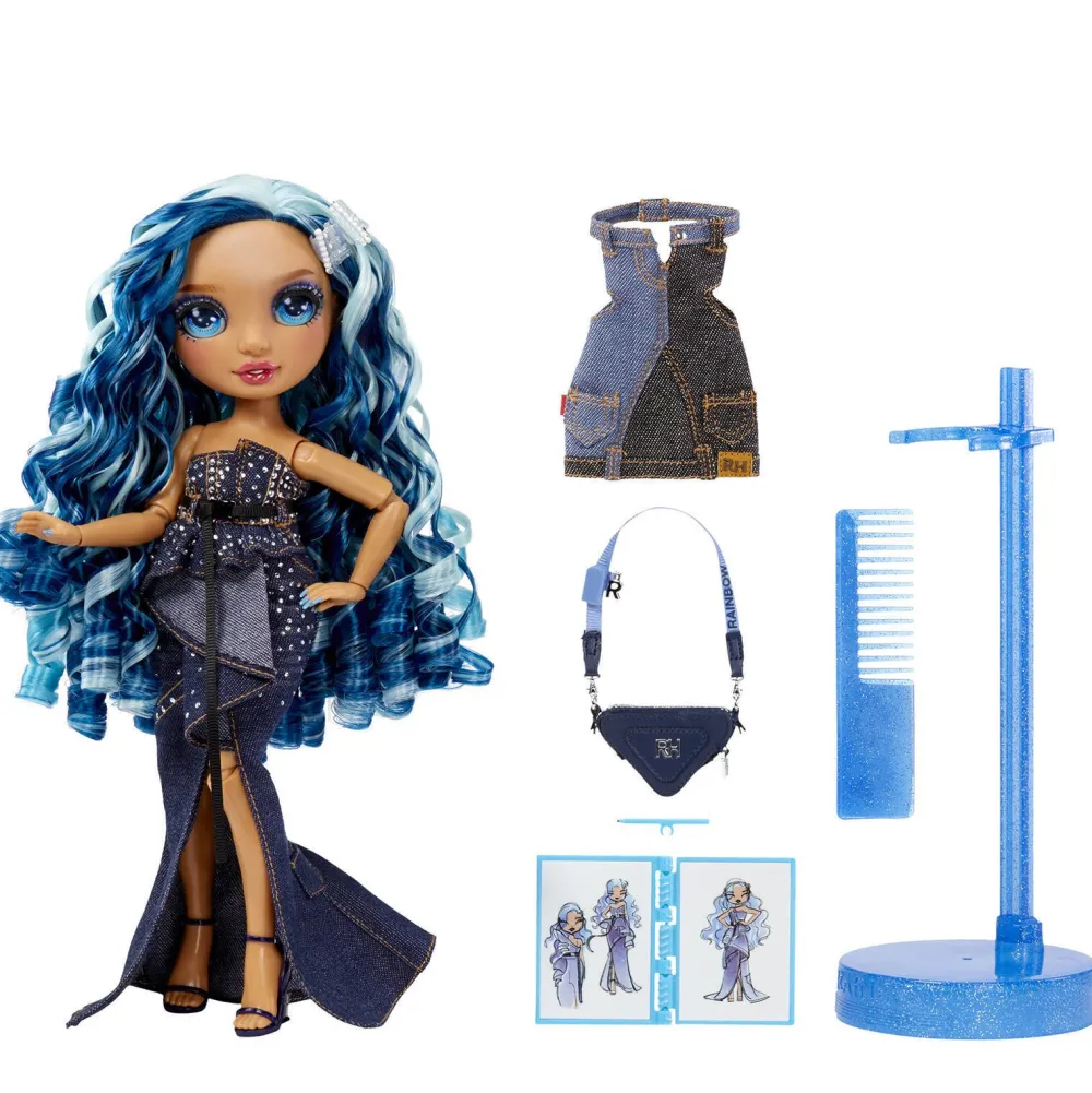 Rainbow High Fantastic Fashion Skyler - Blauwe Pop