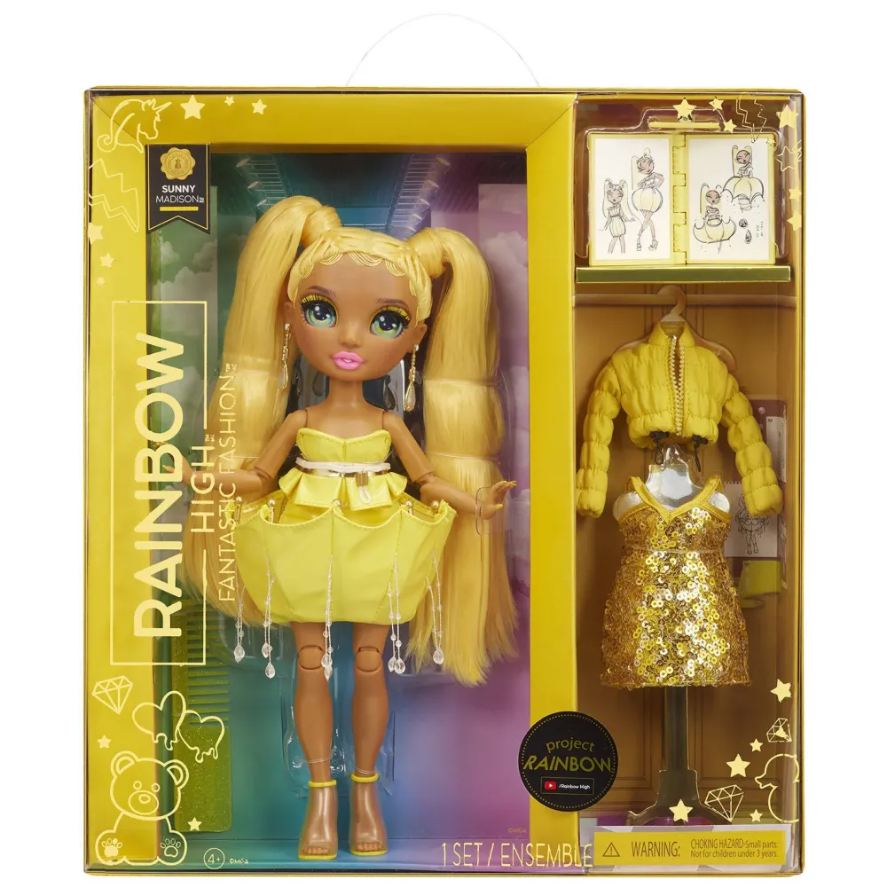 Rainbow High Fantastic Fashion Sunny Madison - Gele Pop