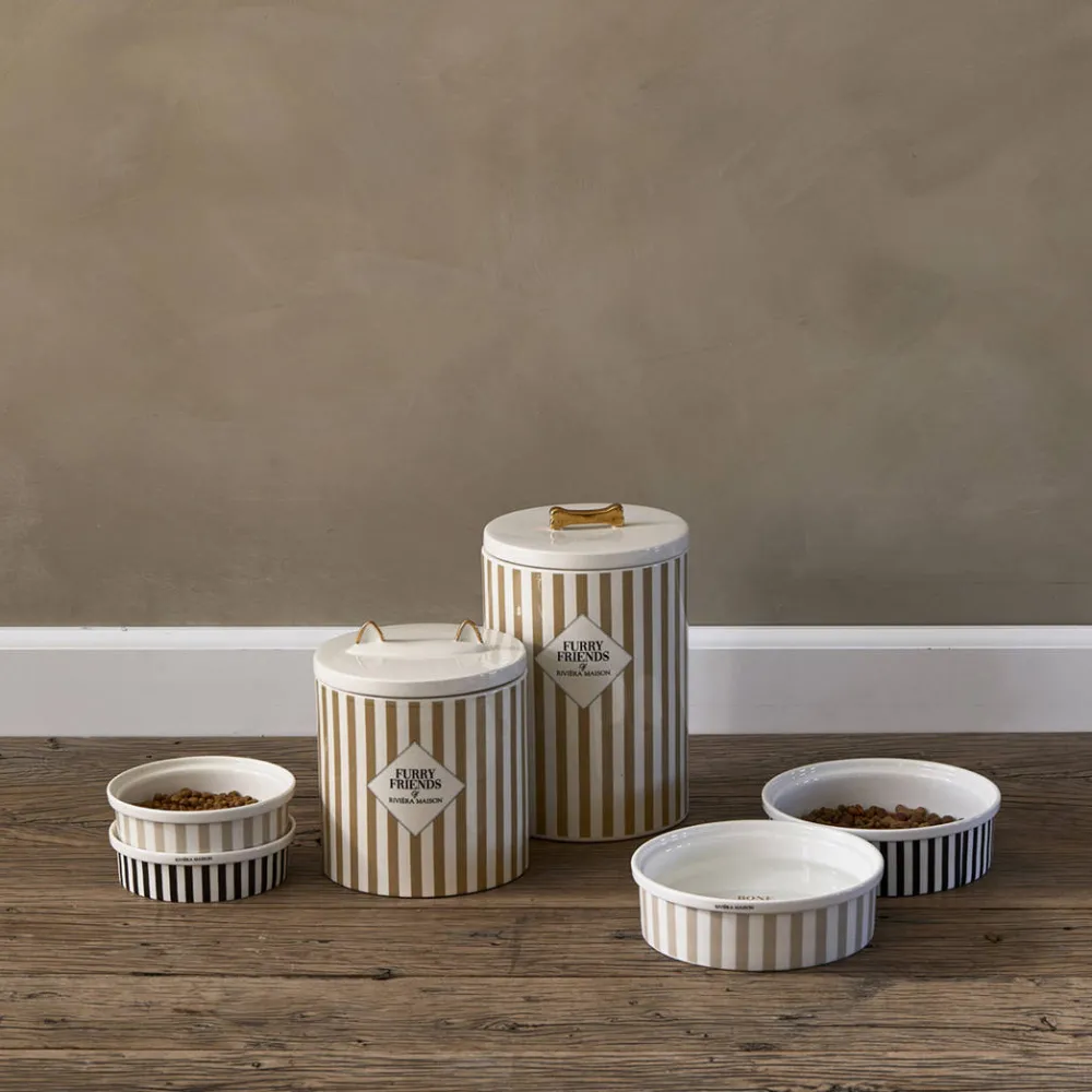 Online Riviera Maison Honden Voerbak - Bone Appetit Dog Bowl - L (O 20X6 Cm)