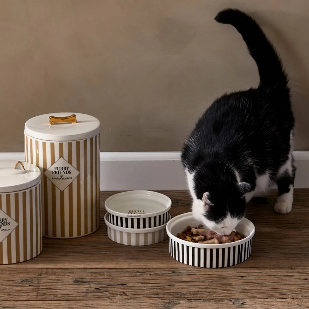 Clearance Riviera Maison Katten Voerbak - A Fish Tale Cat Bowl - S (O 15,5X4,5 Cm)