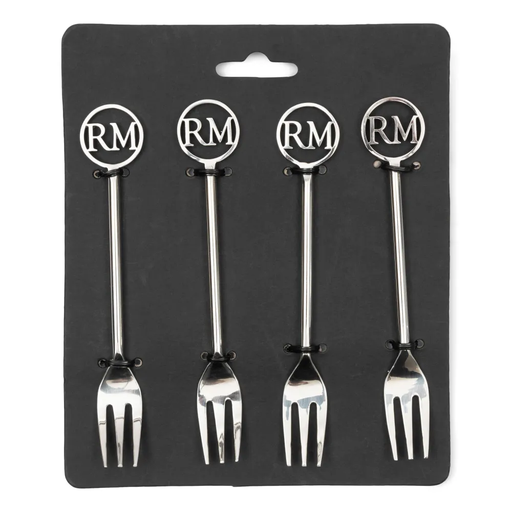 Riviera Maison Rm Monogram Gebaksvorkje (Set Van 4)
