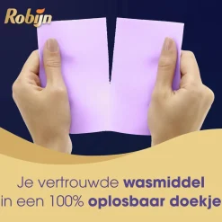 Robijn Classics Black Velvet Wasmiddeldoekjes - 4 X 16 Wasstrips - Voordeelverpakking - 64 Wasbeurten