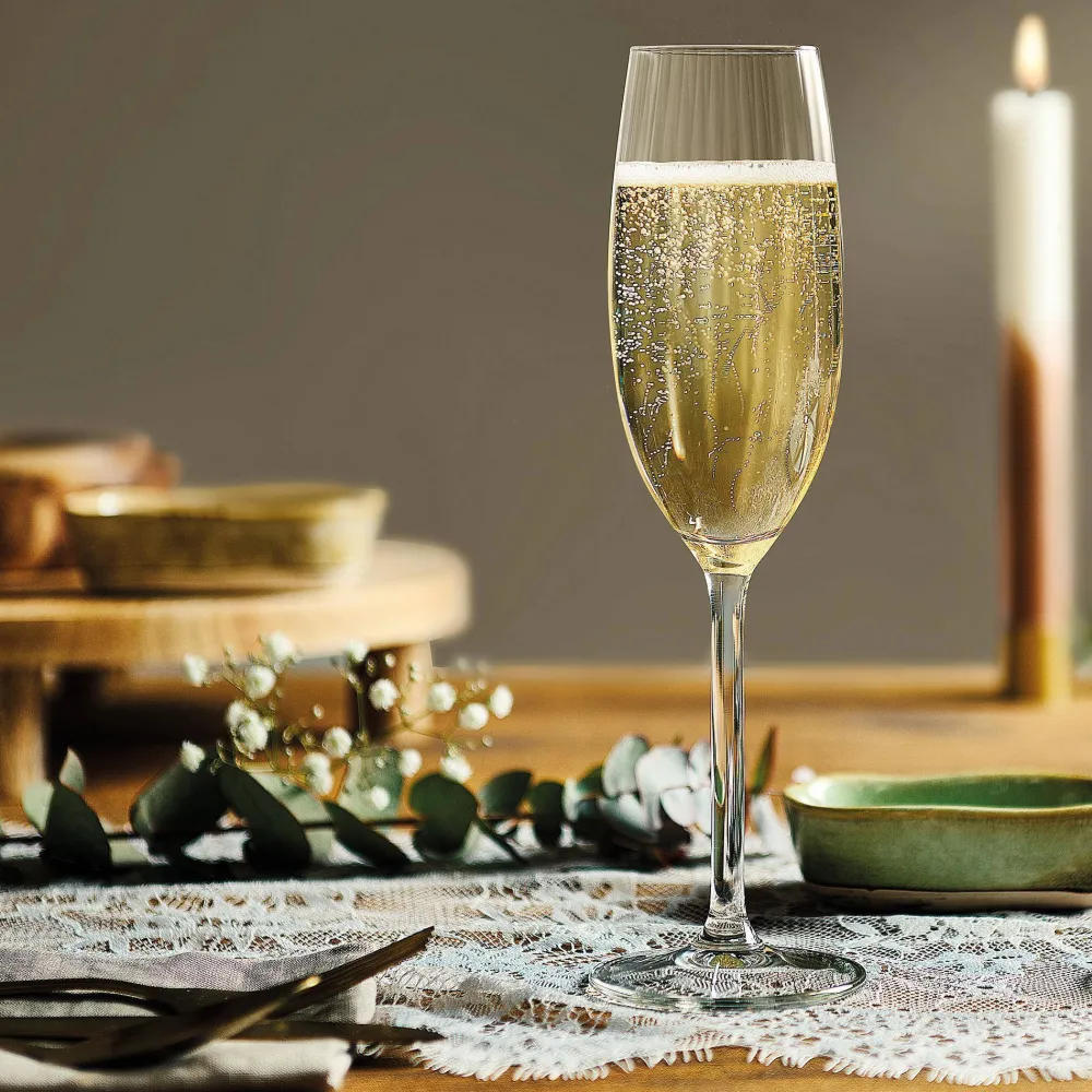 Clearance Royal Leerdam Champagneglas Plisse (Set Van 4)