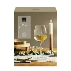 Outlet Royal Leerdam Wijnglas Wit Plisse (Set Van 4)