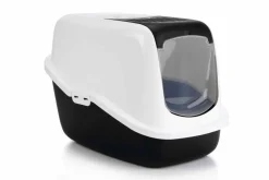 Best Savic Nestor - Kattenbak - Zwart/Wit - 56X39X39 Cm