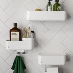 Clearance Tiger Opbergbak Met Handdoekhaak 2-Store (24,9X15,7 Cm)