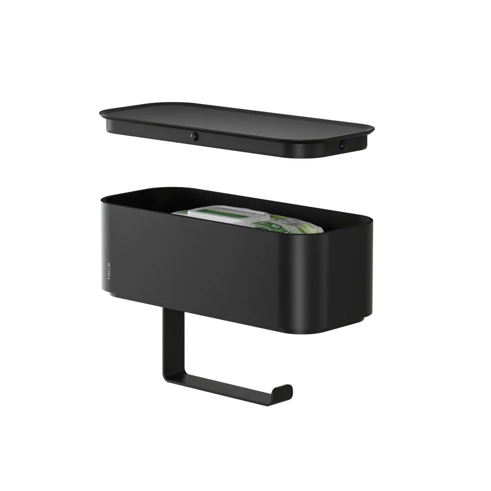 New Tiger Toiletrolhouder Met Opbergbakje 2-Store
