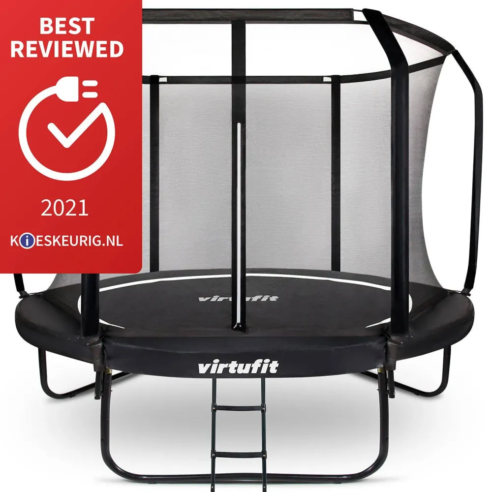 Virtufit Premium Trampoline Met Veiligheidsnet 251 X 251 X 51 Cm