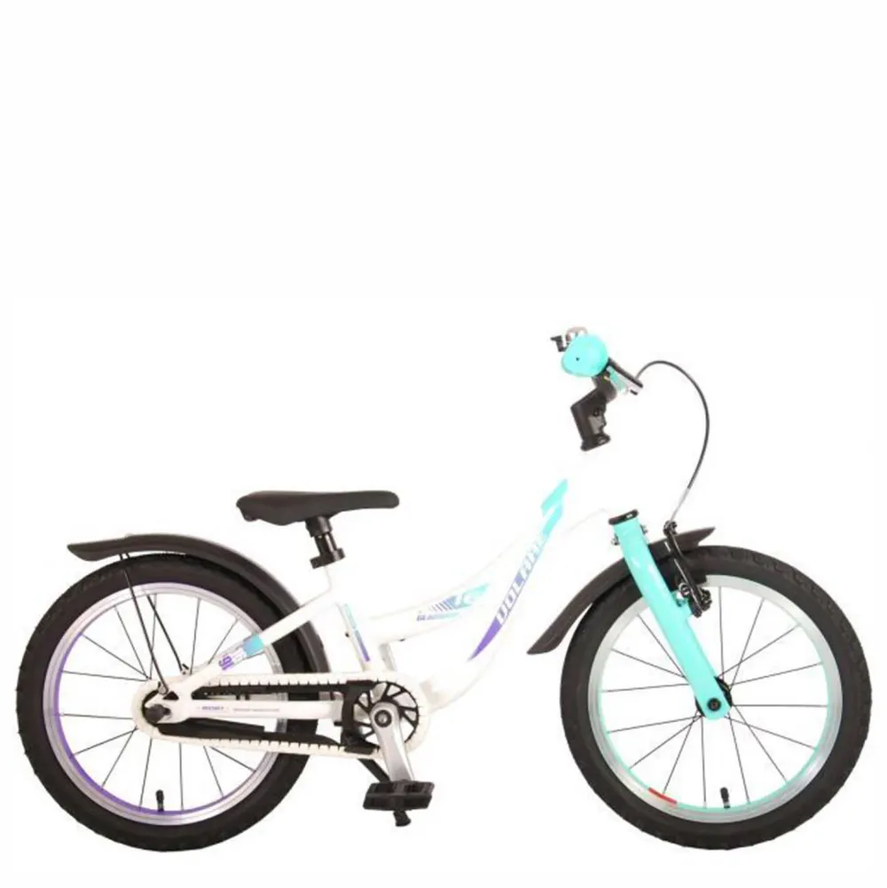 Volare Glamour Kinderfiets 16 Inch Parelmoer/ Mintgroen