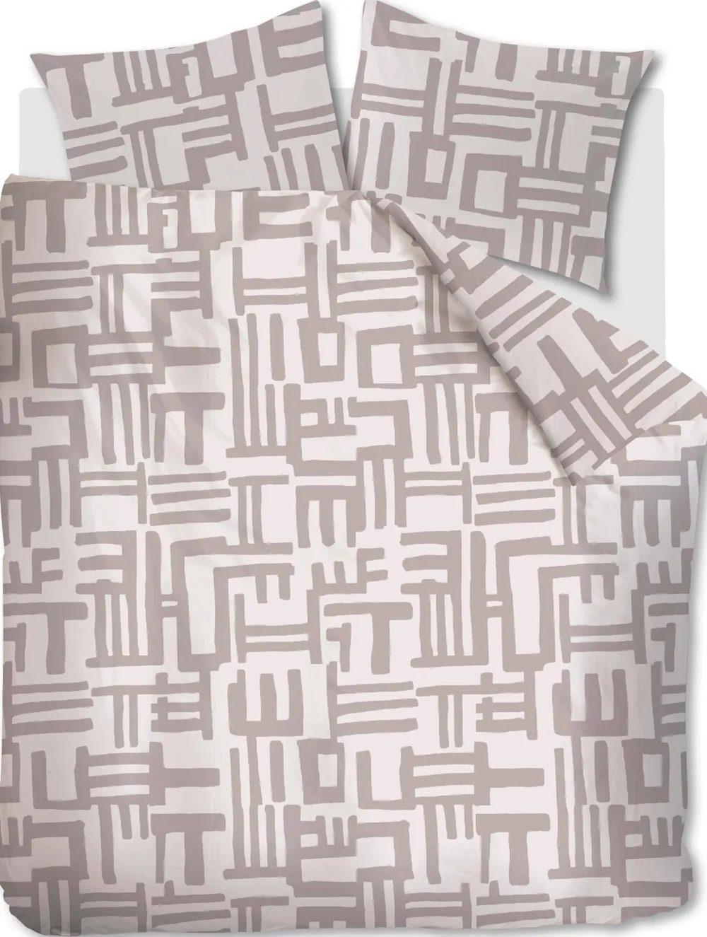 New vtwonen Flanellen Dekbedovertrek 2 Persoons Mixed Stripes (200X220 Cm)