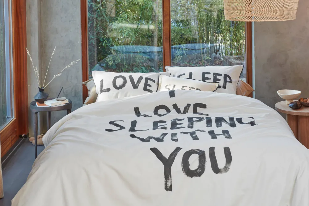Discount vtwonen Katoenen Dekbedovertrek Lits-Jumeaux Love Sleep (240X220 Cm)