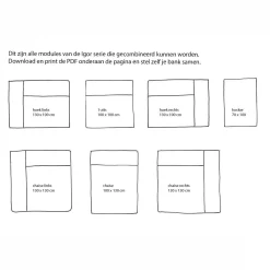 Wehkamp Home Igor Modulair Bankelement (Hoek Rechts)