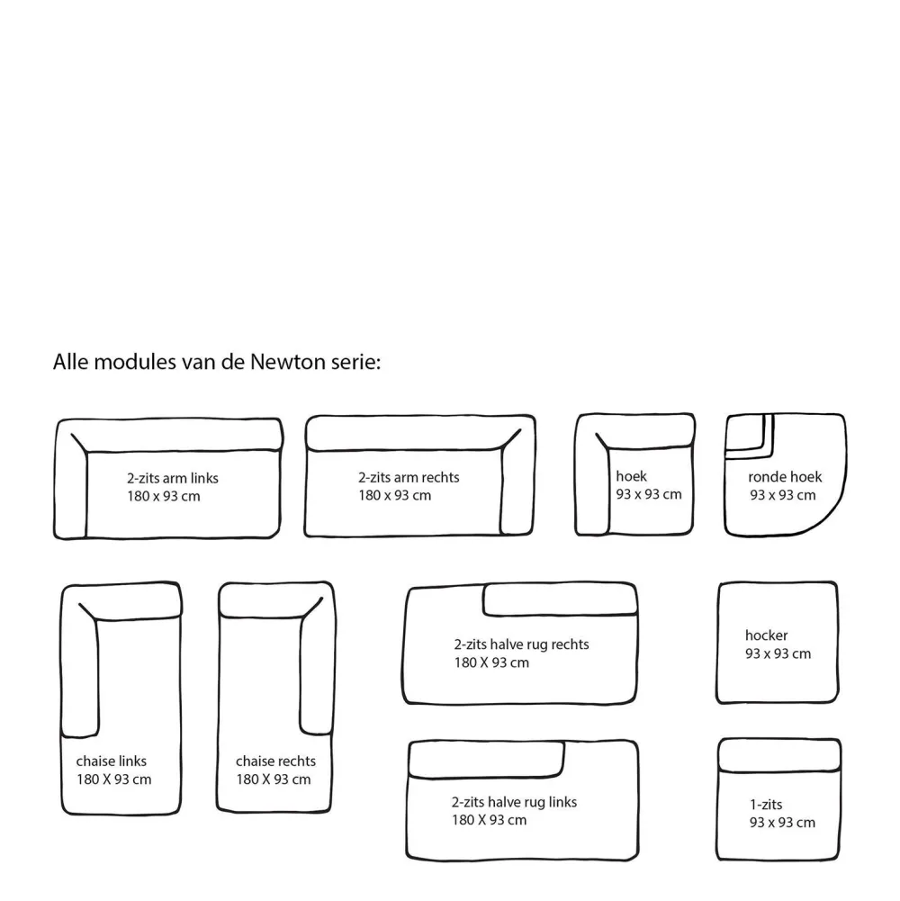 Outlet Wehkamp Home Newton Modulair Bankelement (Chaise Links)