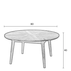 Sale Wehkamp Home Salontafel Fabio (O80 Cm)