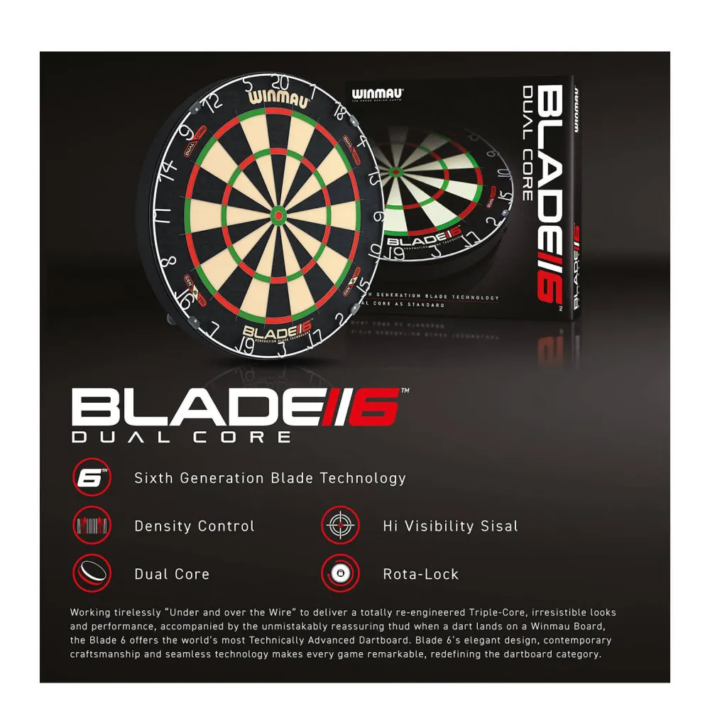 Winmau Blade 6 Dual Core Dartbord