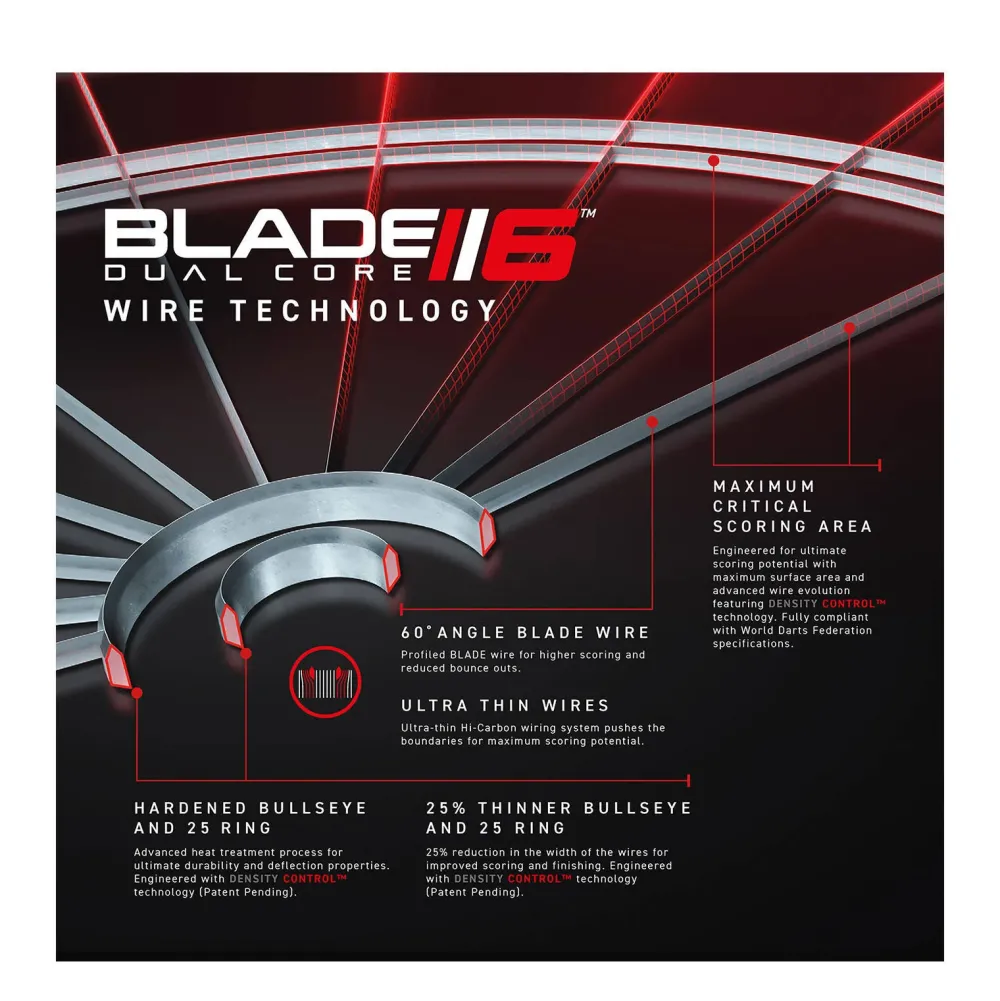 Winmau Blade 6 Dual Core Dartbord