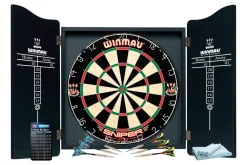 Winmau Pro Dartset - Kabinet, Dartbord En 6 Dartpijlen