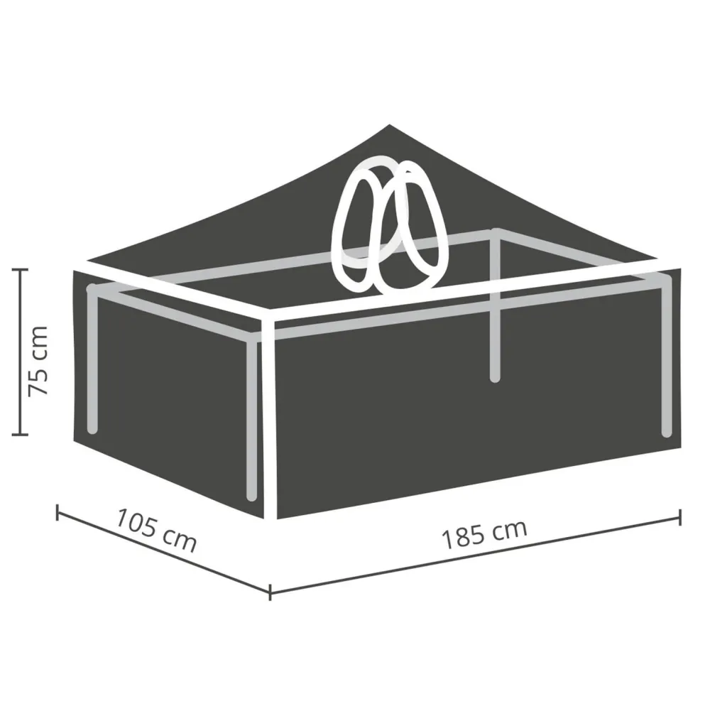 Winza Outdoor Covers Tuinmeubelhoes Tafel Tot 180 Cm + Bobbin