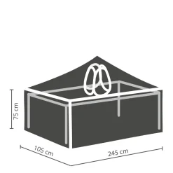 Winza Outdoor Covers Tuinmeubelhoes Tafel Tot 240 Cm + Bobbin