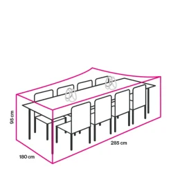 Winza Outdoor Covers Tuinmeubelhoes Tafel Tot 280 Cm + 2X Bobbin