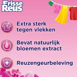 New Witte Reus Gel Orchidee - Vloeibaar Wasmiddel - Gekleurde Was - Voordeelverpakking - 6 X 19 Wasbeurten - 114 Wasbeurten