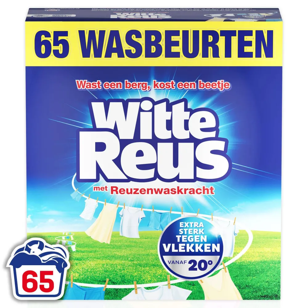 Best Witte Reus Poeder - Waspoeder - Witte Was - Grootverpakking - 65 Wasbeurten
