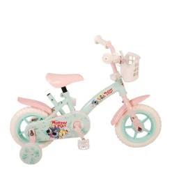 Woezel & Pip Kinderfiets 10 Inch Mintgroen/ Roze