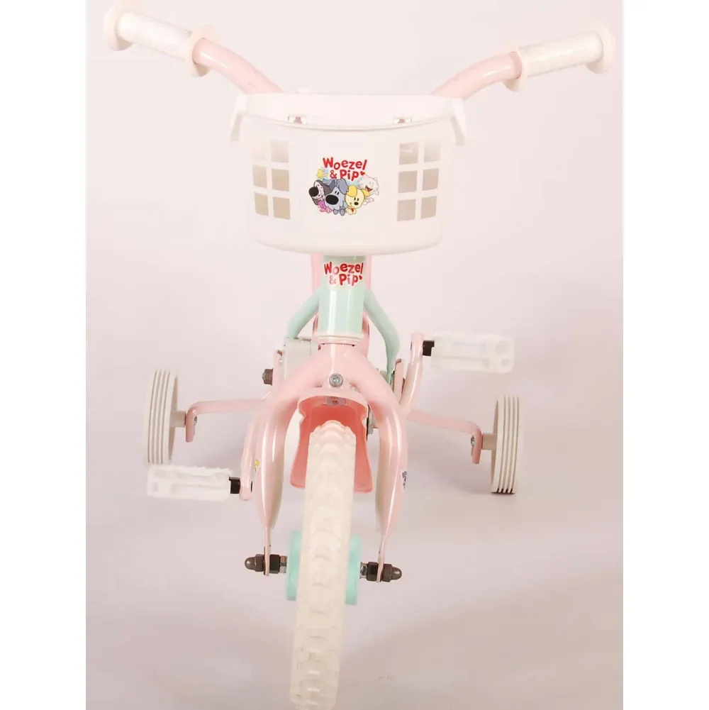 Woezel & Pip Kinderfiets 10 Inch Mintgroen/ Roze