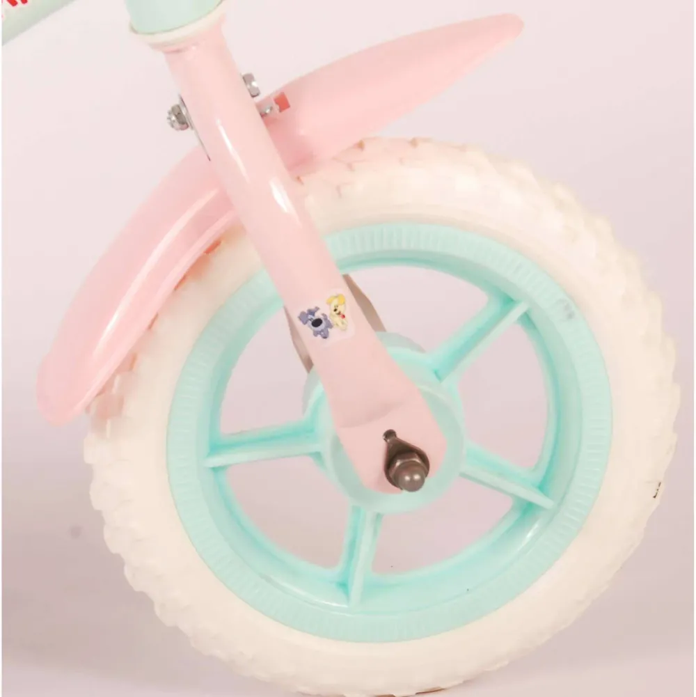 Woezel & Pip Kinderfiets 10 Inch Mintgroen/ Roze