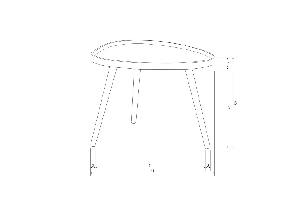 Best Woood Bijzettafel Mae