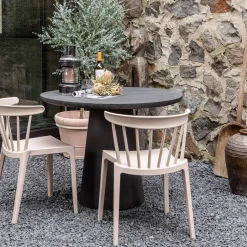 Woood Damon Eettafel Betonlook 76Xo100